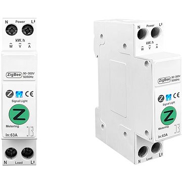 IMMAX NEO Smart egyfázisú elektronikus biztosíték, 1-63 A, fogyasztásmérés, Zigbee 3.0
