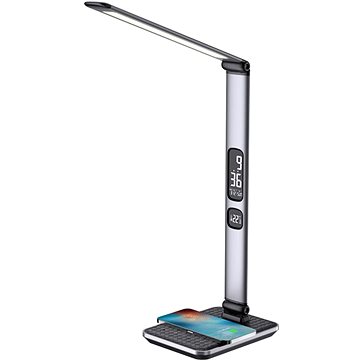 IMMAX Heron 2 Asztali LED lámpa Qi vezeték nélküli töltéssel és USB-vel - Asztali lámpa