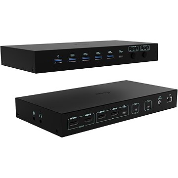 i-tec USB-C KVM dokovací stanice pro 3 hostitele, Dual Display, PD 1x 92W/2x 65W