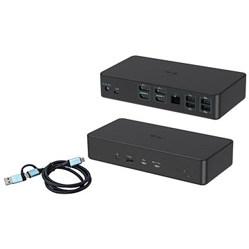i-tec USB 3.0/USB-C/Thunderbolt 3 Professional Dual 4K Display Docking Station Gen2, PD 100W