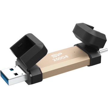 Silicon Power DS72 250GB, arany