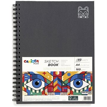 CARIOCA Plus Vázlatfüzet, A4, 40 lapos, 160 g