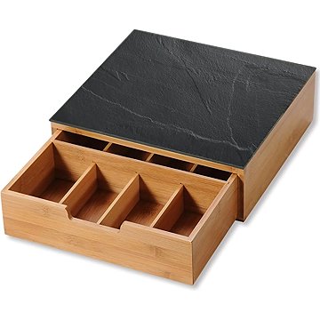 Kesper Box kávékapszulákhoz/teásfilterhez, bambusz