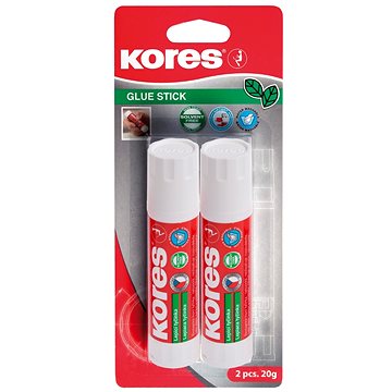 KORES Ragasztóstift 20 g, bliszter 2 db