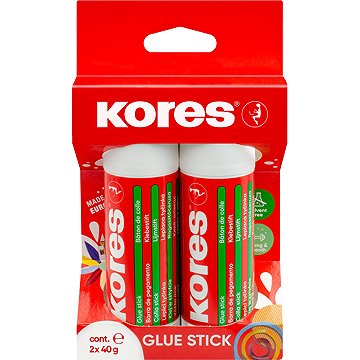 KORES Ragasztóstift 40 g, bliszter 2 db