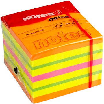 KORES CUBO Summer 50 x 50 mm, 400 lap, többféle neon szín