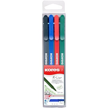 KORES K-Liner 0,4 mm - 4 színből álló készlet