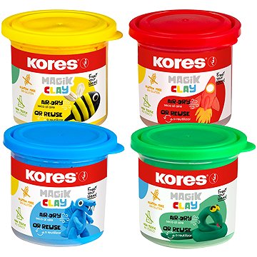 KORES MAGIK CLAY, 4× 40g