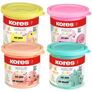 KORES MAGIK CLAY PASTEL, 4x 40 g