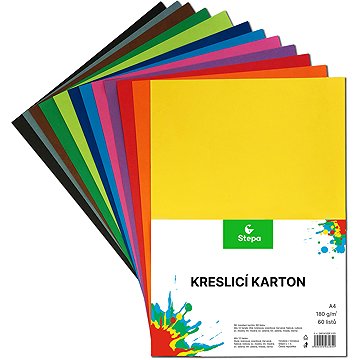 Stepa Rajzlap A4/60db/180g mix 12 színben