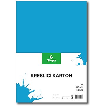 STEPA rajzlap A4, 50 lap, 180g/m2, világoskék