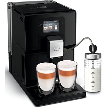 KRUPS EA873810 Intuition Preference Black tejtartállyal