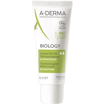 A-DERMA BIOLOGY Bőrgyógyászati tápláló hidratáló krém 40 ml
