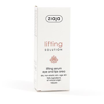 ZIAJA Lifting Solution 40+, szem- és ajakszérum, 30 ml