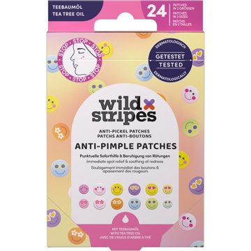 WILD Stripes Anti-Pimple Patches Smile Prevent 24 db