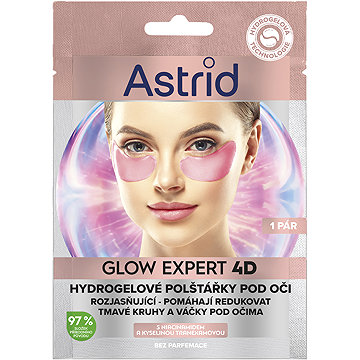 ASTRID Glow Expert hidrogél szempárna niacinamiddal és tranexaminsavval, 1 darab