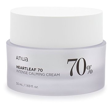 ANUA Heartleaf 70% Intense Calming Cream Nyugtató krém 70% ezüst szirtőr kivonattal, 50 ml