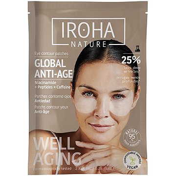 IROHA NATURE Globális öregedésgátló niacinamid szemtapasz