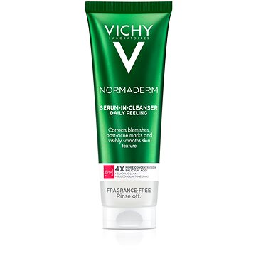 VICHY NORMADERM tisztító szérum és peeling, 125 ml