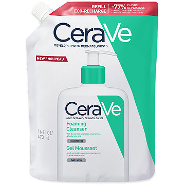 CERAVE tisztító habzó gél utántöltő, 473 ml