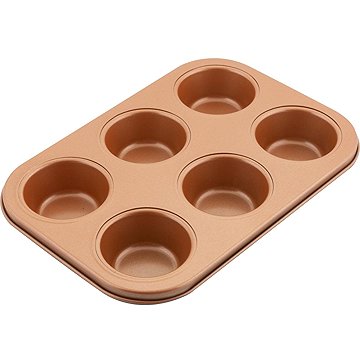 LAMART LT3091 MUFFIN SÜTŐFORMA 6 DARABOS 26,5X18 CM COPPER