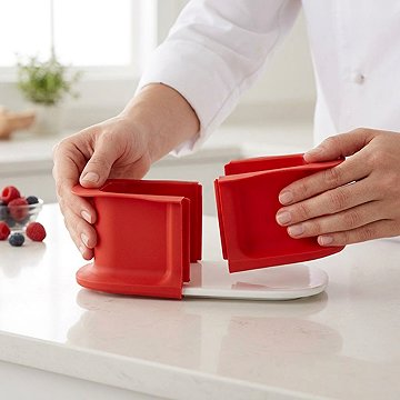 Lékué Szilikon torta sütőforma, 24 cm, piros