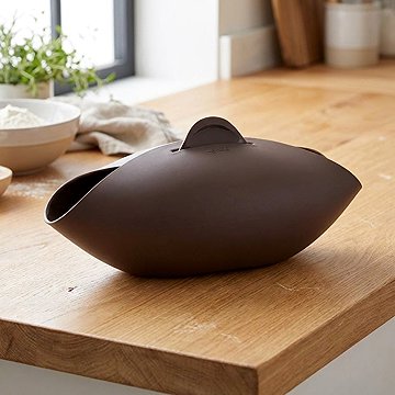 Lekue Lékué Mini Bread Maker Kenyérkészítő forma, szilikon, kicsi, barna