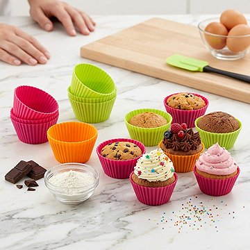 Lekue Szilikon muffin sütőforma, 12 db