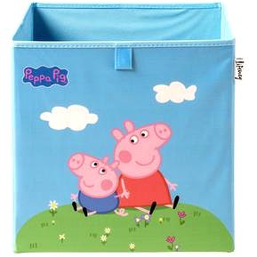 Lifeney Tárolódoboz Peppa malac és Tom, 33×33×33 cm