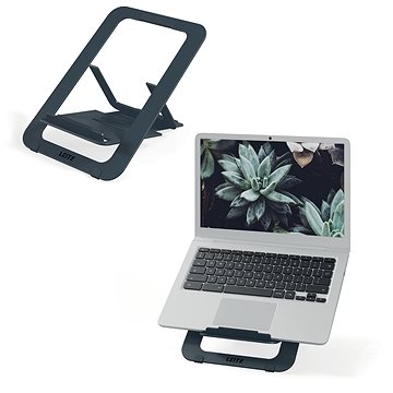 LEITZ ERGO Aluminium Ultra-Flat Adjustable Laptop Stand, szürke