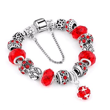 Silver Star karkötő - red/silver - 20