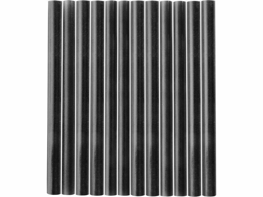 EXTOL CRAFT Ragasztópisztoly rúd, fekete, O 7,2x100 mm, 12 db