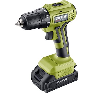 EXTOL CRAFT 402450 akkus csavarhúzó, Brushless, 20V Li-ion (2x), 2000 mAh