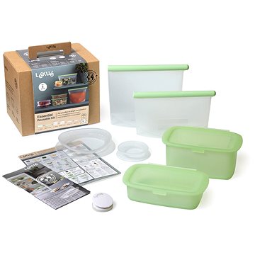 Lékué The Essential Reusable Kit Élelmiszer tároló doboz szett