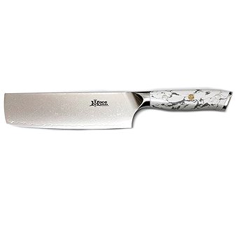 MaceMaker WHITE STONE NAKIRI SanMai damaszkuszi konyhakés