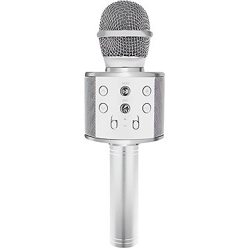 Izoxis 22188 Karaoke bluetooth mikrofon, ezüst