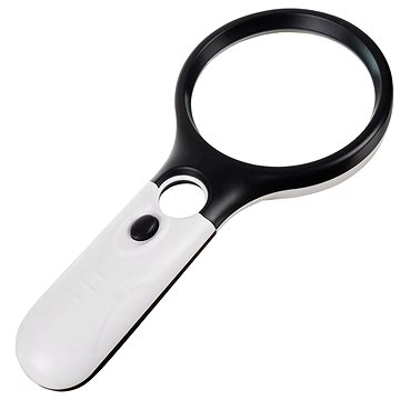 Izoxis 22670 nagyító LED háttérvilágítással, 70 mm + 15 mm, 3× + 8×