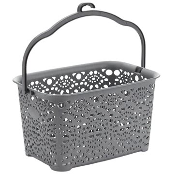 Mega Plast MONAKO kosár 13 × 23,5 × 15,5 cm - szürke
