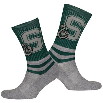 Harry Potter Slytherin Striped - pánské ponožky (41 - 46)