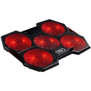 EVOLVEO Ania 14, laptop hűtő, piros háttérvilágítás