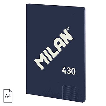 MILAN ragasztott A4-es, vonalas papírral, kék