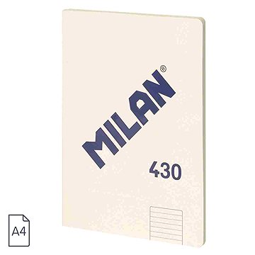 MILAN ragasztott A4-es, bézs, vonalas papírral