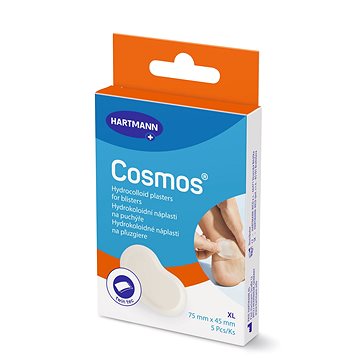 COSMOS zselés vízhólyagtapasz XL, 7,5 × 4,5 cm, 5 db