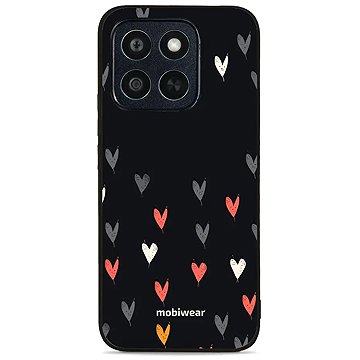 Mobiwear Glossy Honor X8c fényes tok - szívek