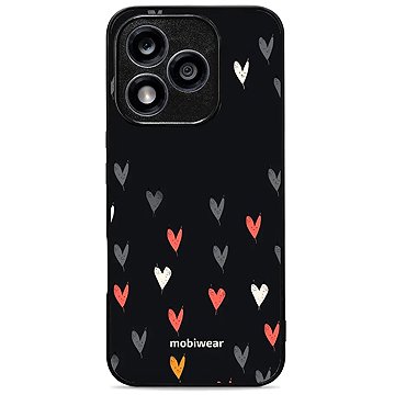 Mobiwear Glossy Honor 400 Lite fényes tok - szívek