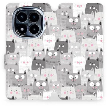 Mobiwear Poco X7 flip tok - macskák