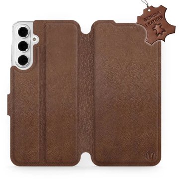 Mobiwear Samsung Galaxy A16 4G / 5G barna flip tok