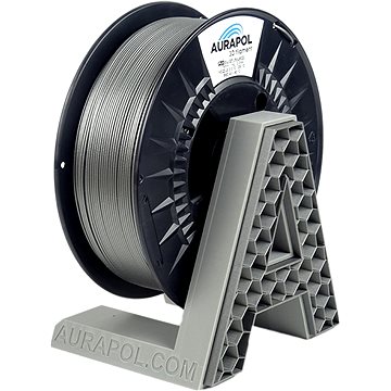 AURAPOL PLA 3D filament - ezüst, 1kg, 1,75mm, AURAPOL