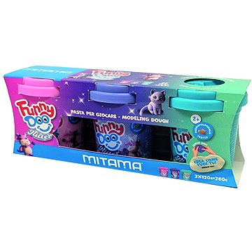 MITAMA Funny Doo szett, 3 színű, csillámos, 3 × 120 g