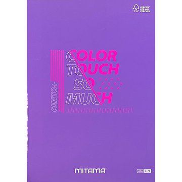 MITAMA A4, négyzetrácsos, 52+2 lapos, lila